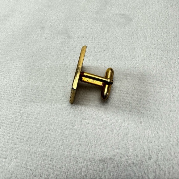 Swank Cuff Sleeves Cufflinks Gold Square Rectangular Formal Business Box Men's - Picture 2 of 7